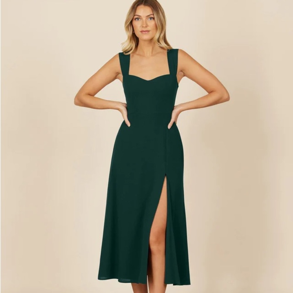 Park and Faith Hastings Dress, XL, Hunter Green